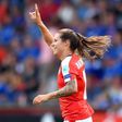 Swiss forward Ramona Bachmann scored one of the goals during the game against Iceland at the women's Euro in the Netherlands, helping Switzerland come back to a 2-1 victory