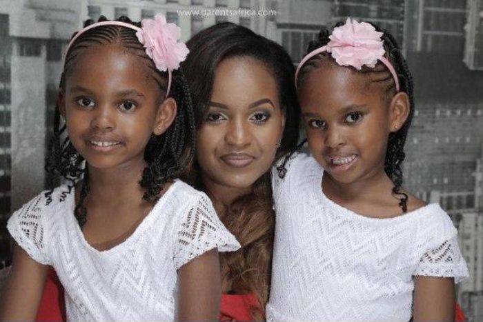 Grace Msalame and her two girls