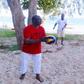 DP William Ruto playing volley ball at the beach