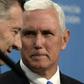 US Vice President Mike Pence (R), seen here in Buenos Aires with Argentina's President Mauricio Macri, heard warnings that "force is not the way" to deal with the crisis in Venezuela