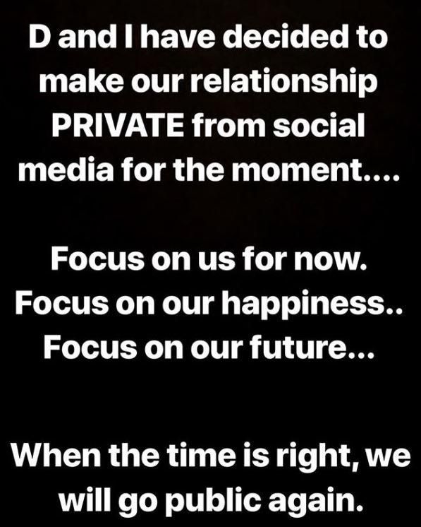 Tanasha Donna's announcement (Instagram)