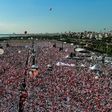 The rally is by far the biggest by the opposition seen in Istanbul since the mass May-June 2013 demonstrations against Erdogan's rule