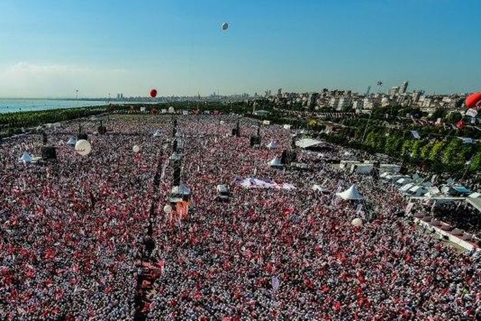The rally is by far the biggest by the opposition seen in Istanbul since the mass May-June 2013 demonstrations against Erdogan's rule