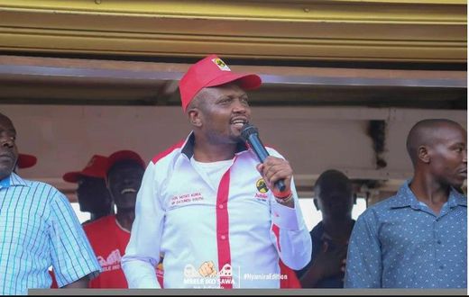 Moses Kuria during the campaign in Nyamira County.