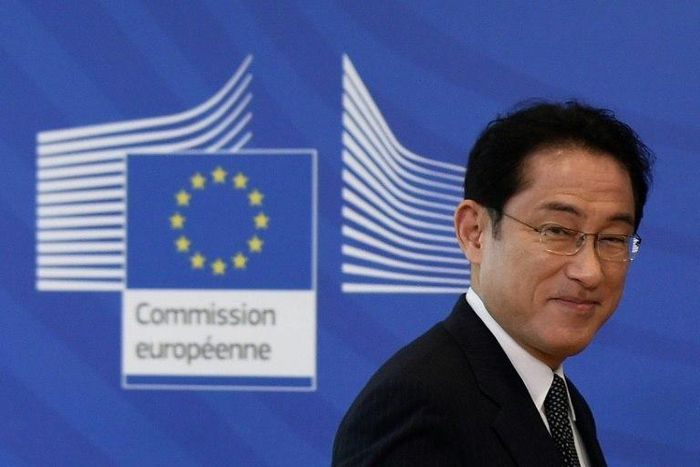 Japan Foreign minister Fumio Kishida pledged $1 billion Monday to the UN's efforts to help chidlren and youth in developing countries