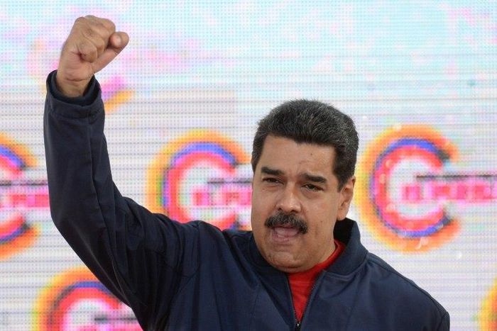 US President Donal Trump described his Venezuelan counterpart Nicolas Maduro (pictured) as 'a bad leader who dreams of becoming a dictator'