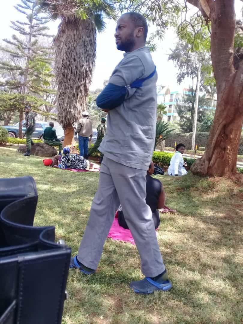 Jowie Irungu spotted roaming in Prison Uniform
