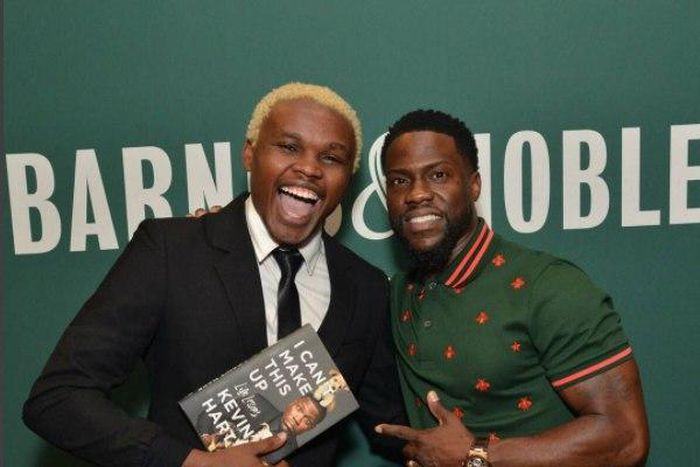Comedian Chipukeezy and Kevin Hart