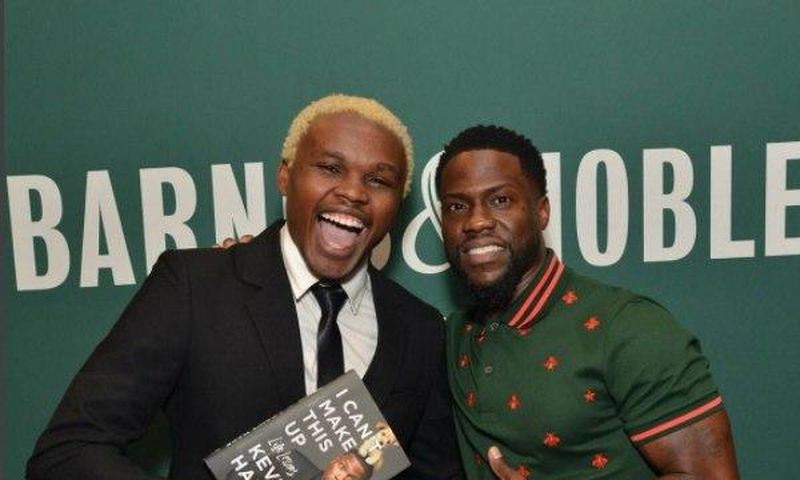 Comedian Chipukeezy and Kevin Hart