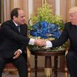 US President Donald Trump (R) and Egypt's President Abdel Fattah al-Sisi meet in the Saudi capital Riyadh, in May 2017