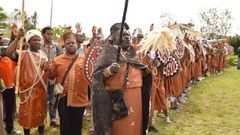 File image of Kikuyu elders during a 2017 ceremony in Gatanga constituency, Murang'a County