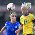 Italy and Sweden clash at the UEFA Women's Euro 2017 championships in the Netherlands