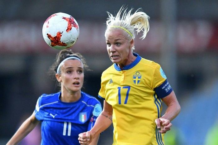 Italy and Sweden clash at the UEFA Women's Euro 2017 championships in the Netherlands