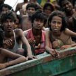 Rohingya have tried all sorts of ways to get out of their desperate situation -- these people are sitting on a boat drifting in Thai waters off the southern island of Koh Lipe