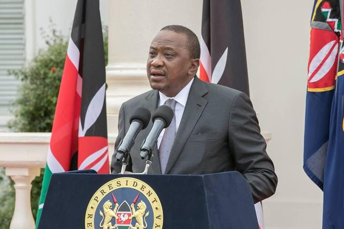 File image of President Uhuru Kenyatta when he announced part of his second term cabinet on Friday, January 5, 2018.