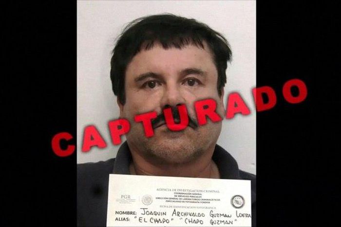 A January 2016 prison photo released by Mexican authorities shows Joaquin "El Chapo" Guzman who was captured after a prison break and six months spent on the run. He was extradited to the US in January 2017 and is awaiting trial in New York