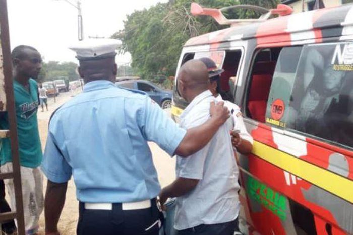 Police arrest a driver during a past crackdown