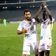 Galatasaray's Bruma (R) celebrates at the end of the Turkish Super Lig football match between Genclerbirligi and Galatasaray October 15, 2016