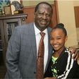 Wendy Waeni with Raila Odinga