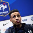 France's midfielder Corentin Tolisso gives a press conference in Clairefontaine, near Paris, as part of the team's preparation for the upcoming FIFA World Cup 2018 qualifiers in March 2017