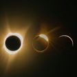 Phases of Monday's total solar eclipse as seen in Madras, Oregon, among the first places to experience the celestial phenomenon
