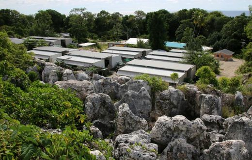 Around 160 people remain on the island of Nauru, including women and children