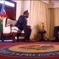 South Sudan President Salva Kiir with journalist Jeff Koinange in an interview. President Kiir has finally brocken silence about the slain businesswoman Monica Kimani