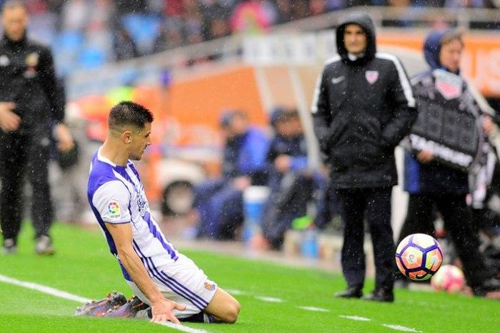 Yuri Berchiche, pictured in March 2017, is a direct replacement for the retired Brazilian veteran Maxwell at PSG