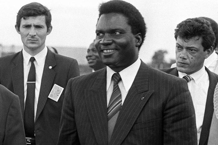 Rwandan president Juvenal Habyarimana (C) was killed when his plane was shot down in 1994, triggering the genocide of some 800,000 in the east African country.