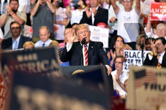 Trump dedicated around half an hour of his 78-minute speech to attacking the "sick people" in the news media, before turning his fire on his own side