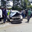 Scene of the accident in Muranga in which a boda boda rider was crashed to death
