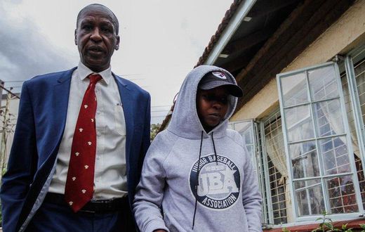 TV journalist Jacque Maribe with her father Mwangi Maribe who has said that her life will be in danger if she testifies against Joe Irungu.