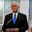 US Vice President Mike Pence speaks to the press in Podgorica, Montenegro, on August 2, 2017