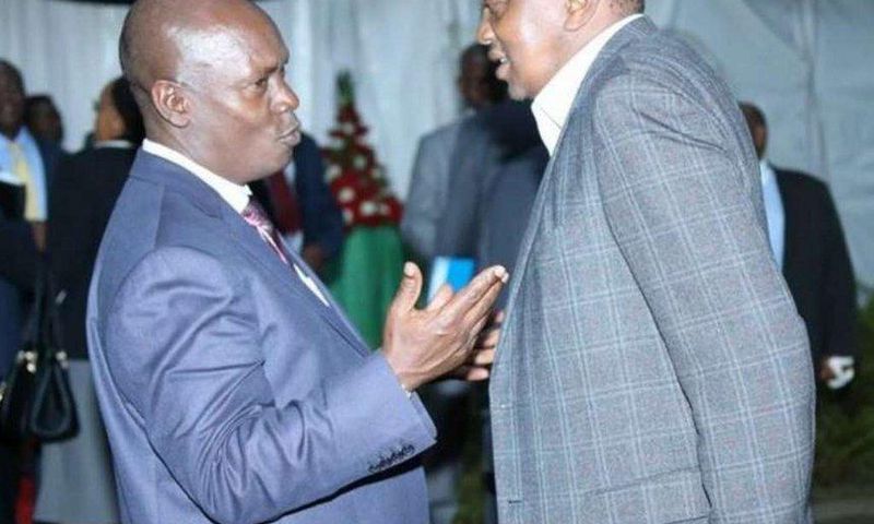 Kiambu Governor William Kabogo with President Uhuru Kenyatta.