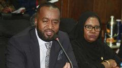 Mombasa Finance CEC Maryam Abdillahi (right) sentenced to 6 months in jail over contempt of court