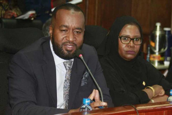 Mombasa Finance CEC Maryam Abdillahi (right) sentenced to 6 months in jail over contempt of court
