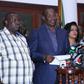 NASA Team Nairobi members George Aladwa, Evans Kidero and Esther Passaris addressing journalists at City Hall  during a past press conference.