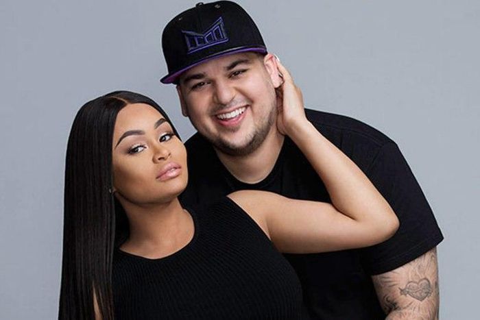 Rob Kardashian and Blac Chyna during happier times