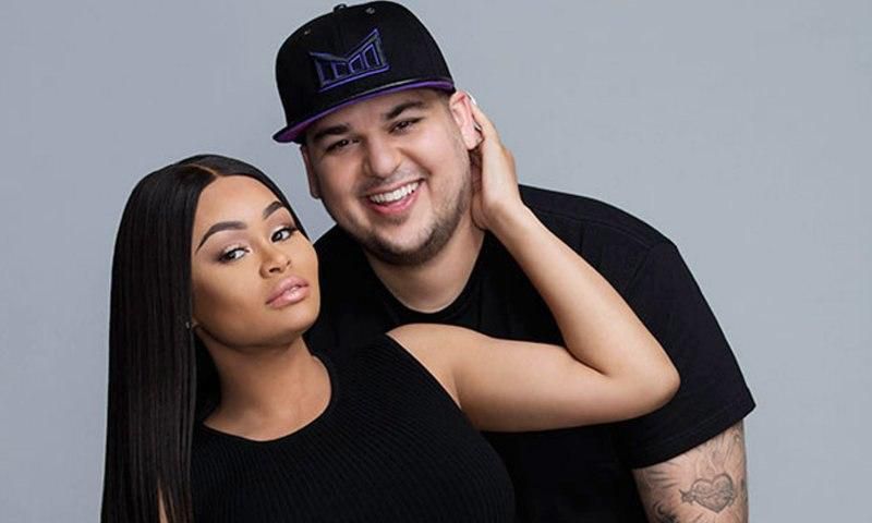 Rob Kardashian and Blac Chyna during happier times