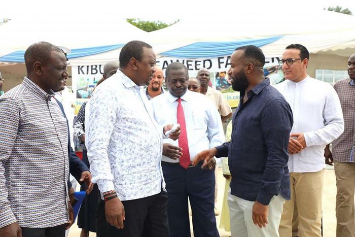 President Uhuru with DP Ruto, Governor Joho, CS Balala and other dignitaries