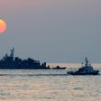 South Korean ships patrol the disputed waters of the Yellow Sea