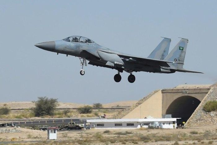 The Saudi-led coalition launched air strikes in 2015 against the Shiite Huthi rebels in Yemen