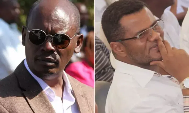 Former governor William Kabogo and former Senator Hassan Omar (Pulse Live)
