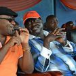Mombasa Governor Hassan Joho with Nasa leader Raila Odinga.