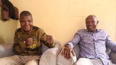 Conjestina Acheing with San official from Nairobi County. Sonko gives update on Conjestina’s health (Photos)