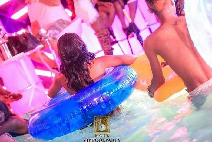 B Club pool party