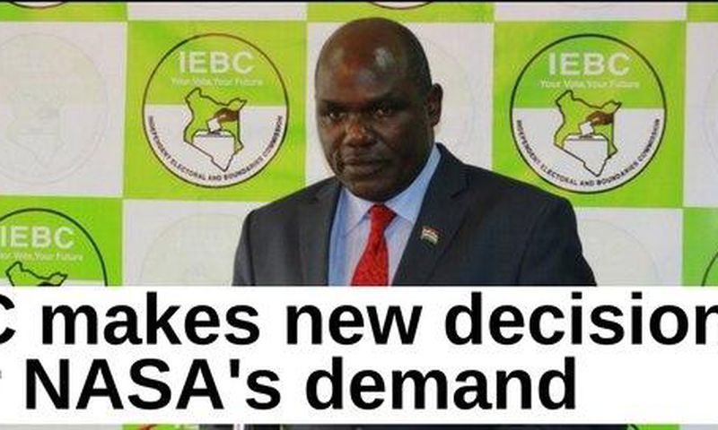 IEBC chairman Wafula Chebukati