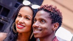 Eric Omondi with his fiancée Chantal. I'm not aware of any wedding in September – Eric Omondi