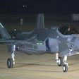 A F-35 fighter jet is seen after landing at the Israeli Nevatim Air force base in the Negev desert, near the southern city of Beersheva, on December 12, 2016