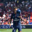 Paris Saint-Germain's forward Neymar poses during his presentation to the fans at the Parc des Princes stadium in Paris, on August 5, 2017